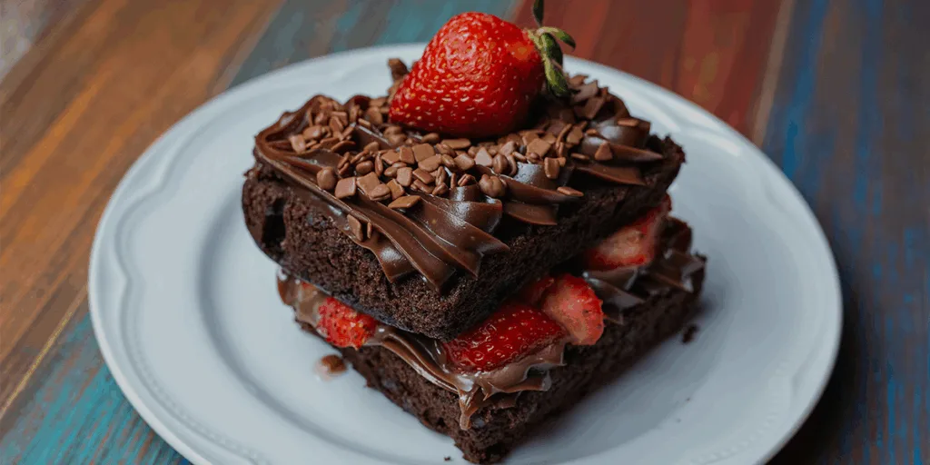 The plate of chocolate and strawberry represents that the chocolates really helps to boast the brain and make you learn faster and ace the exams  